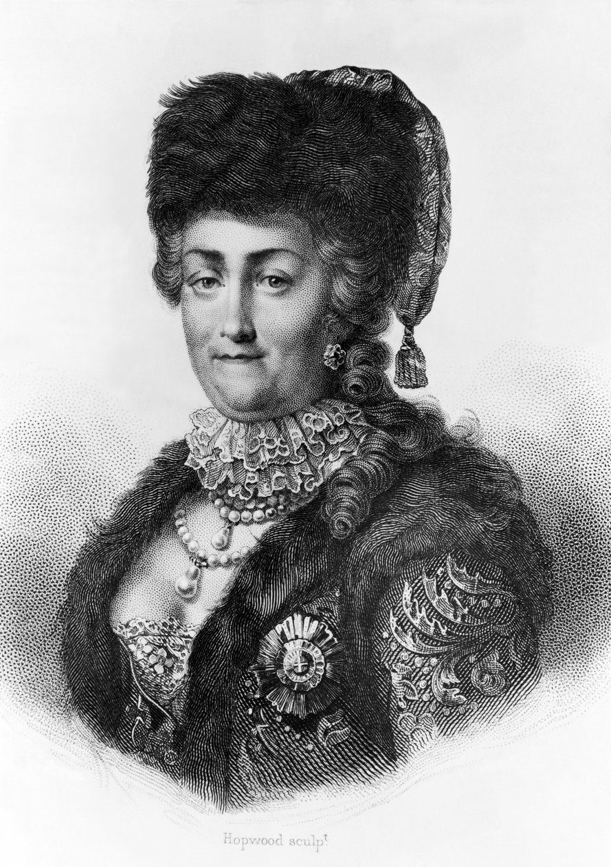 Katharina die Große von Russland von Unknown
