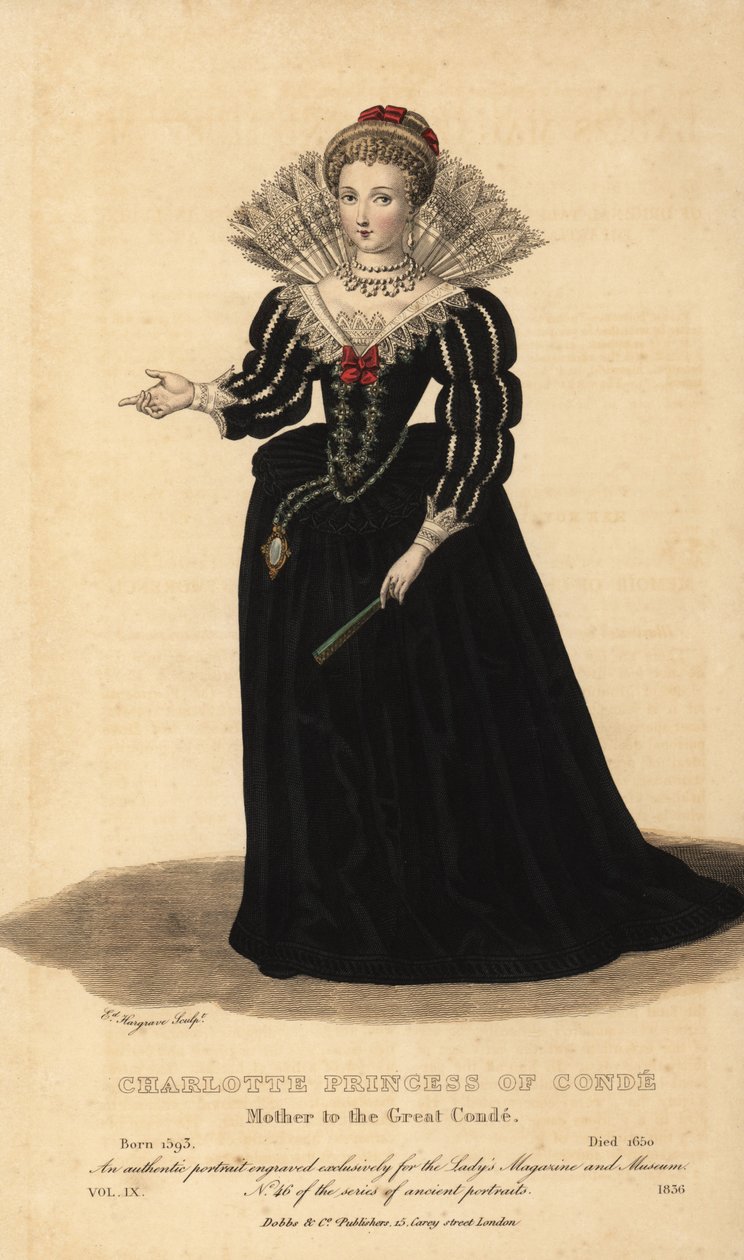 Charlotte Marguerite de Montmorency, Prinzessin von Condé, Mutter des Großen Condé, 1593-1650 von Unknown