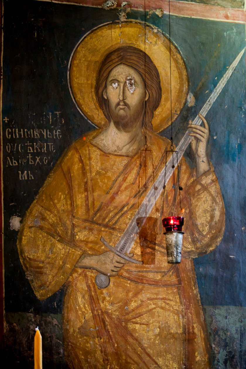 Fresko im Kirchenschiff der Kirche des Decani-Klosters von Unknown