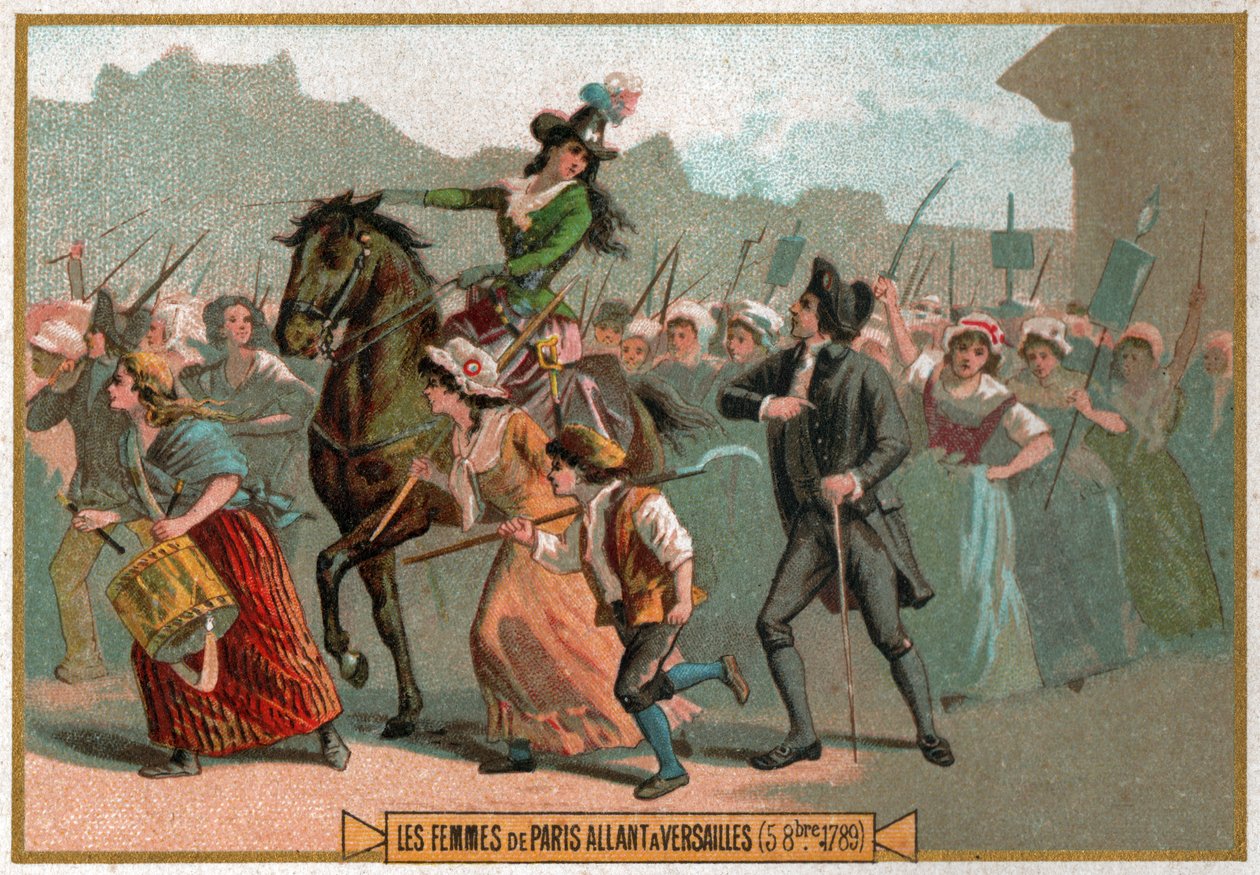 Tag des 5. Oktober. Frauenmarsch auf Versailles. von Unknown