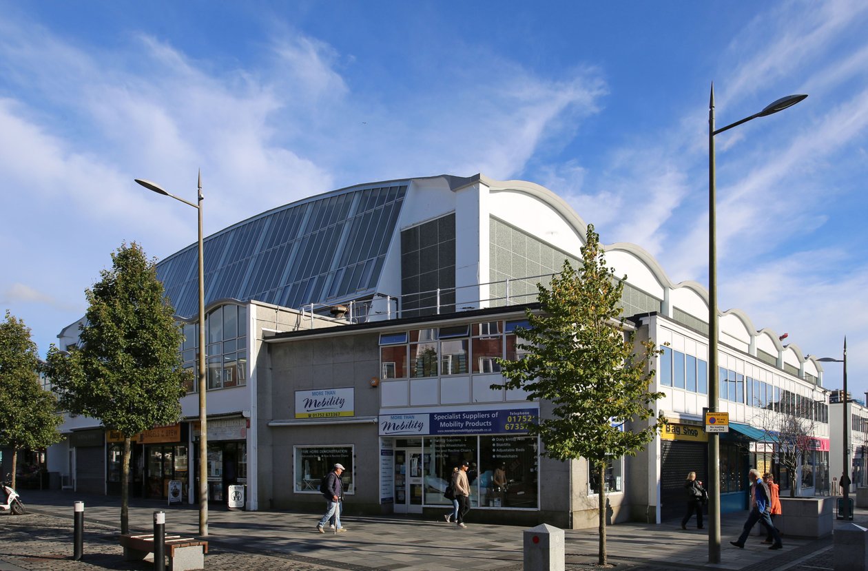Pannier-Markt, Plymouth von Nordwesten von Unbekannt Unbekannt