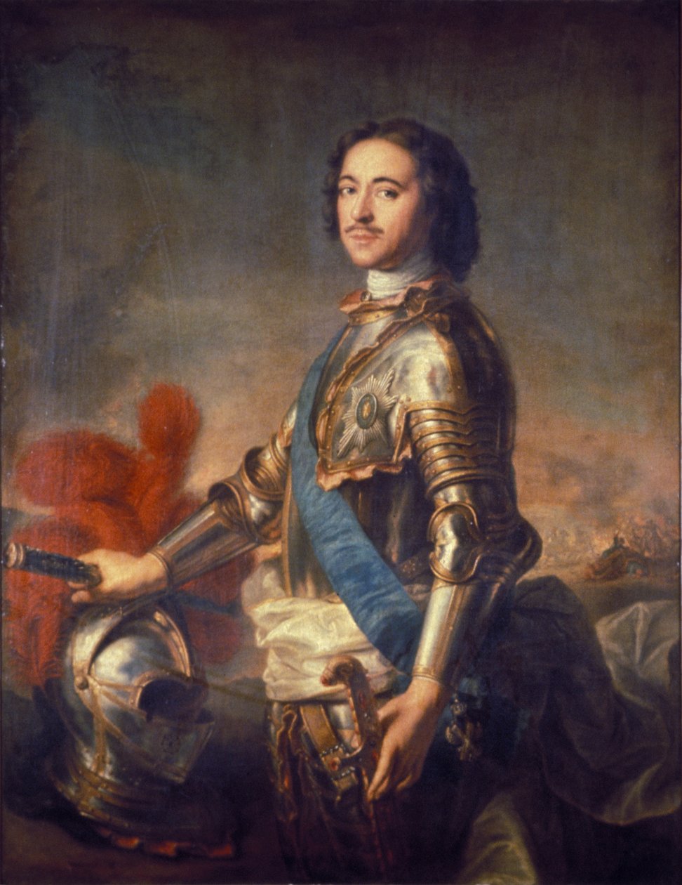 Porträt von Zar Peter dem Großen von Russland (Peter I: 1672 - 1725) von Unknown