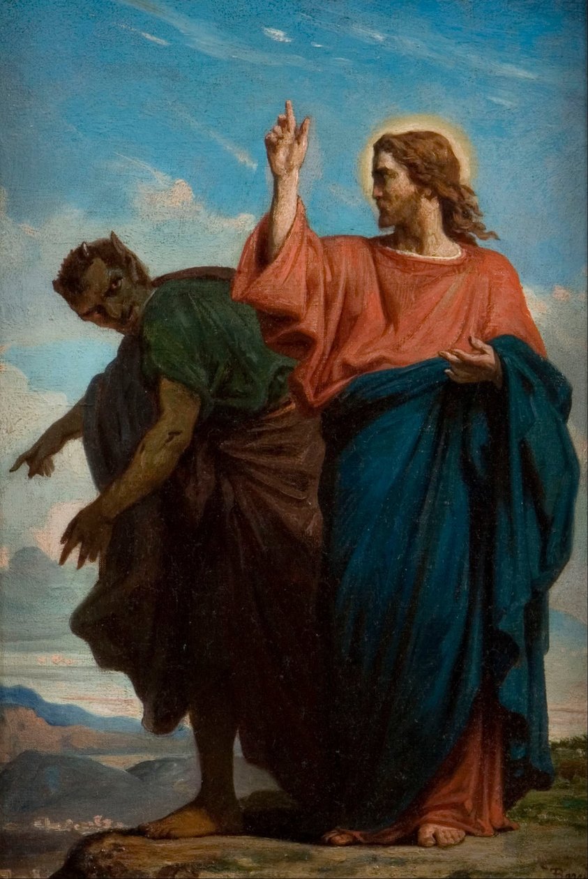 Die Versuchung Christi durch den Teufel von Unbekannt Unbekannt