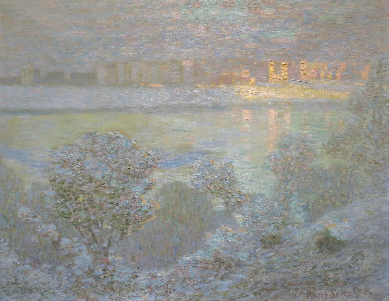 Central Park, New York, im Winter von Albert Scott Cox