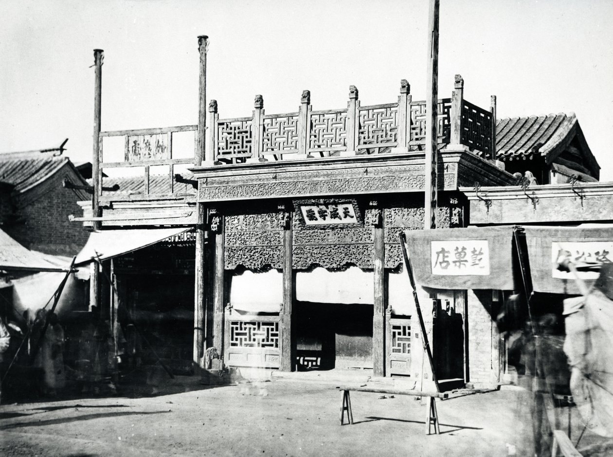 Chinesisches Gebäude, um 1870 von English Photographer