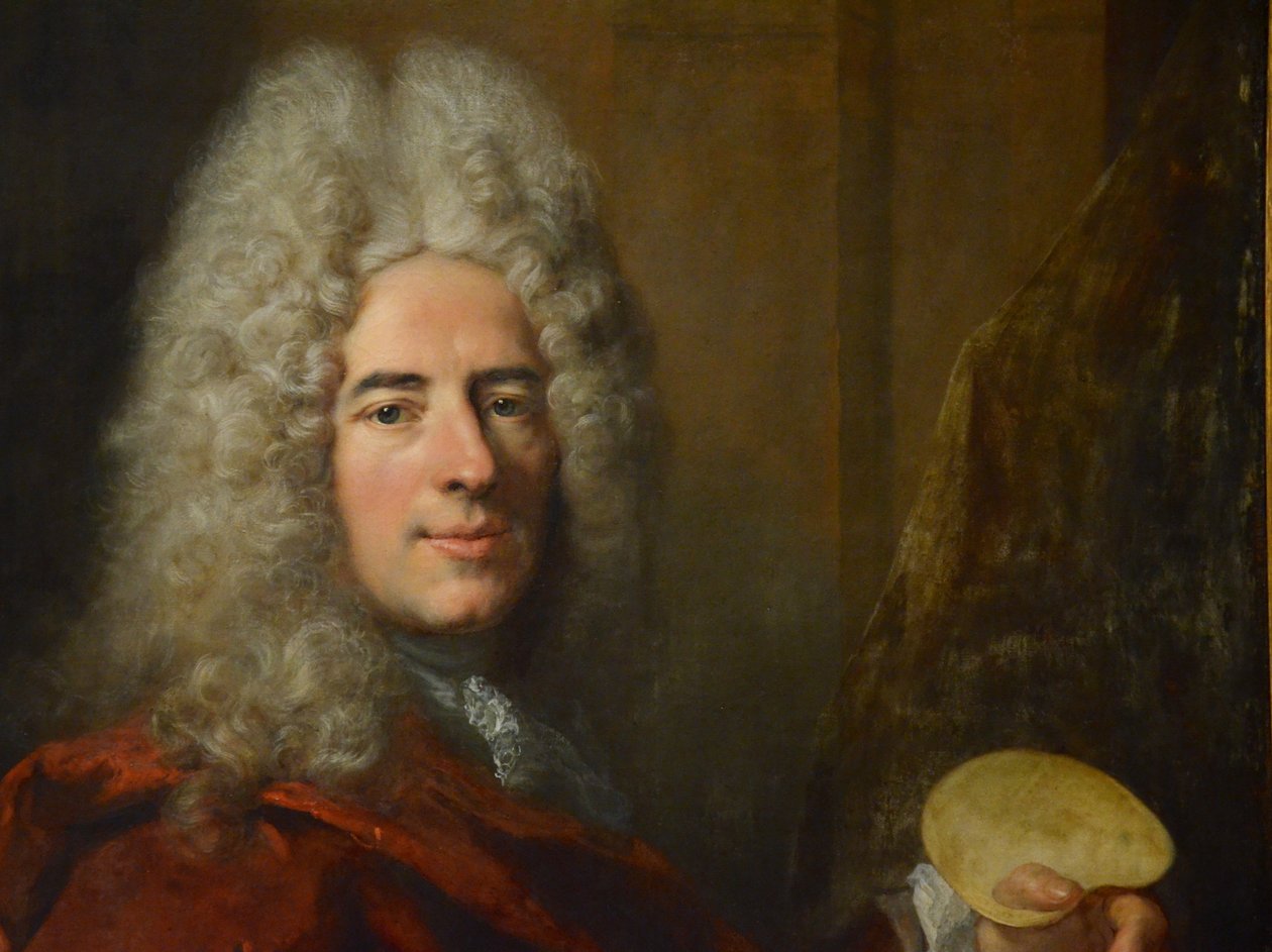 Porträt von Jacques-Antoine Arlaud (Detail) von Largilliere