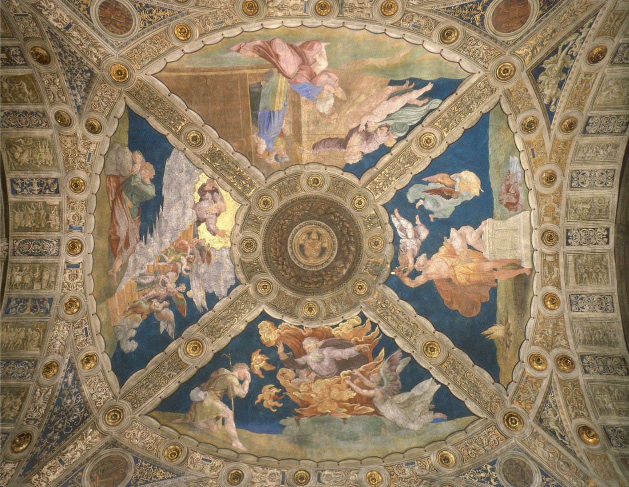 Gewölbe der Stanza di Eliodoro von Raffaello Sanzio Raphael