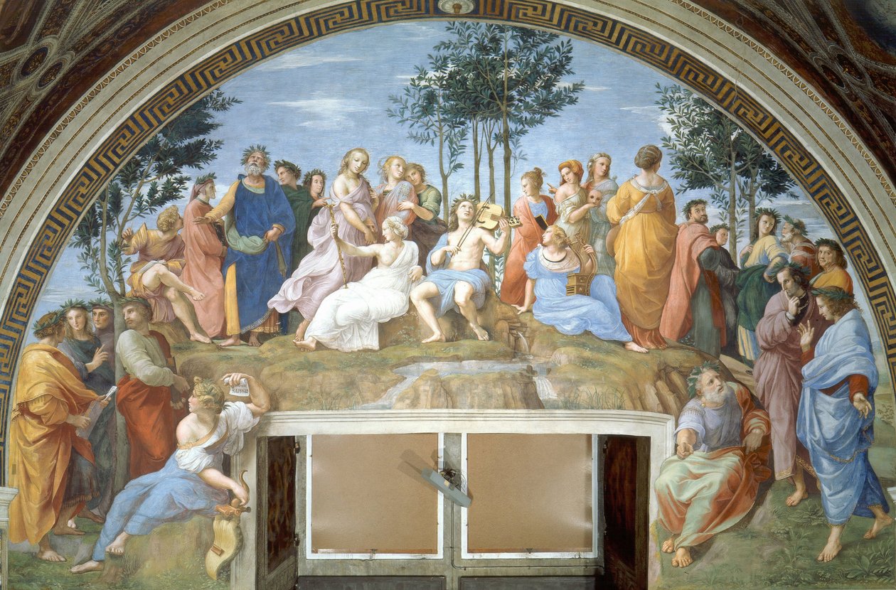 Der Parnass von Raffaello Sanzio Raphael