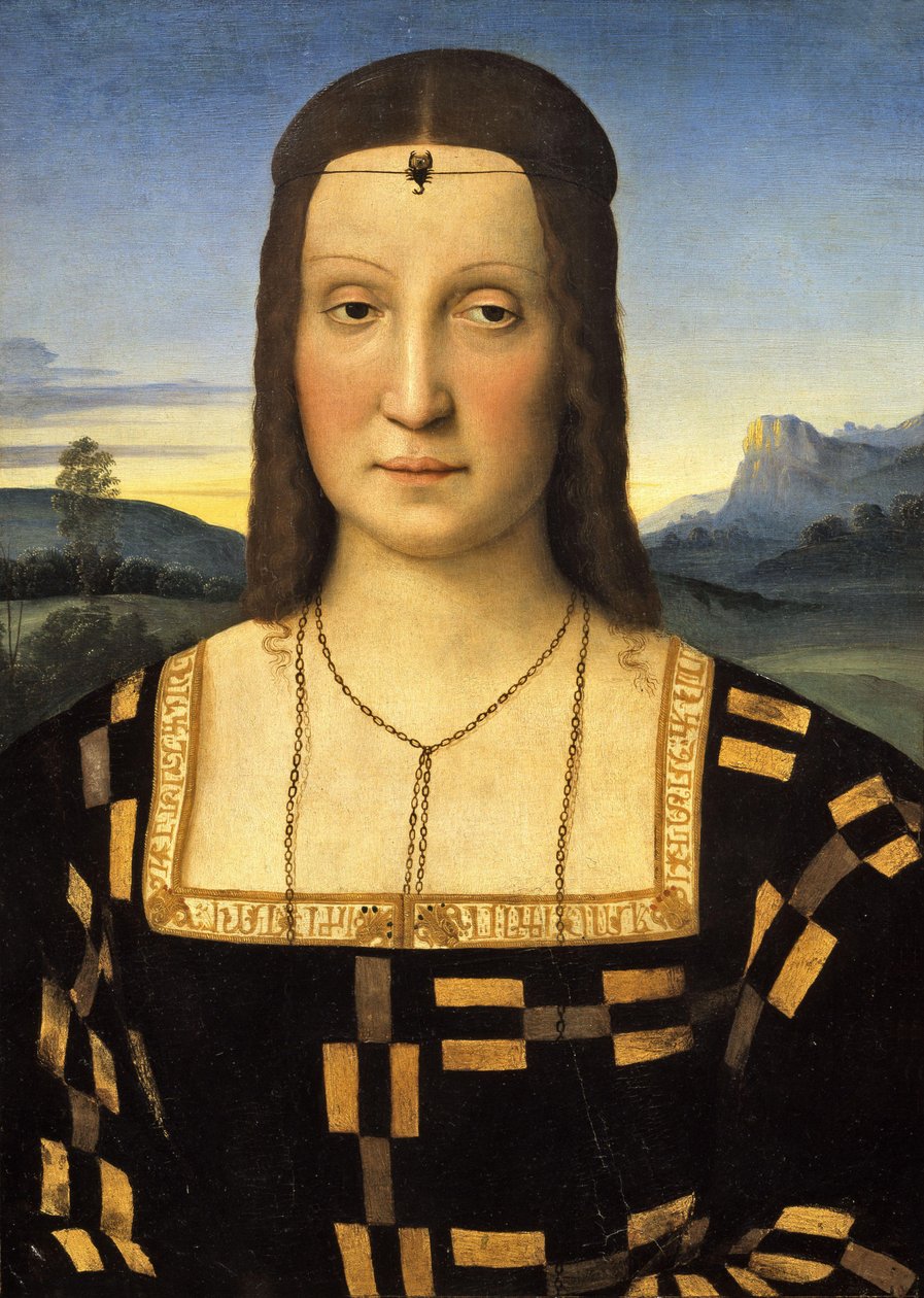 Porträt von Elisabetta Gonzaga von Raffaello Sanzio Raphael