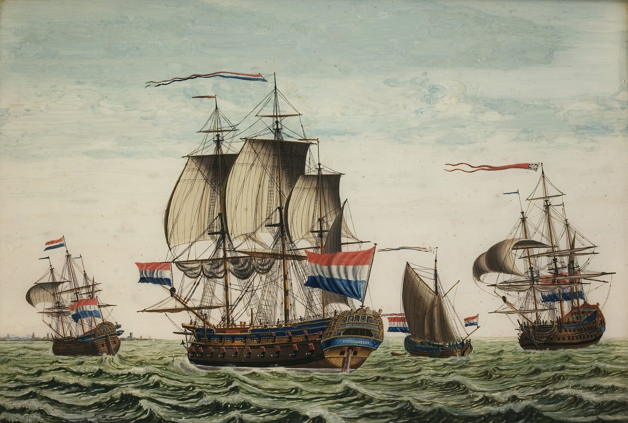 Das Linienschiff Prins Friso von Unknown