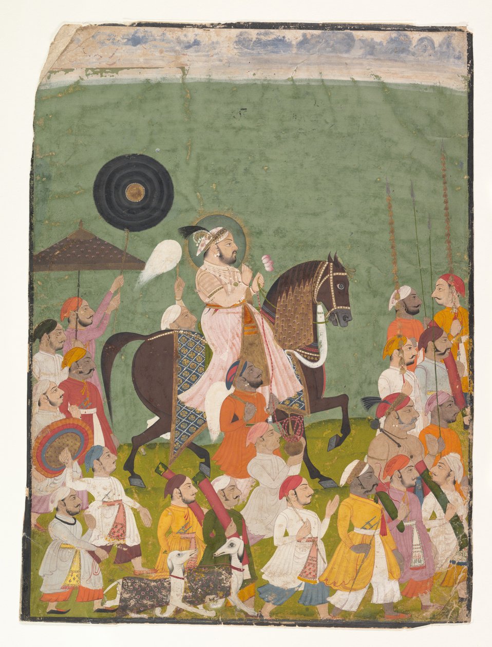 Maharana Jagat Singh II. in Prozession von Unknown