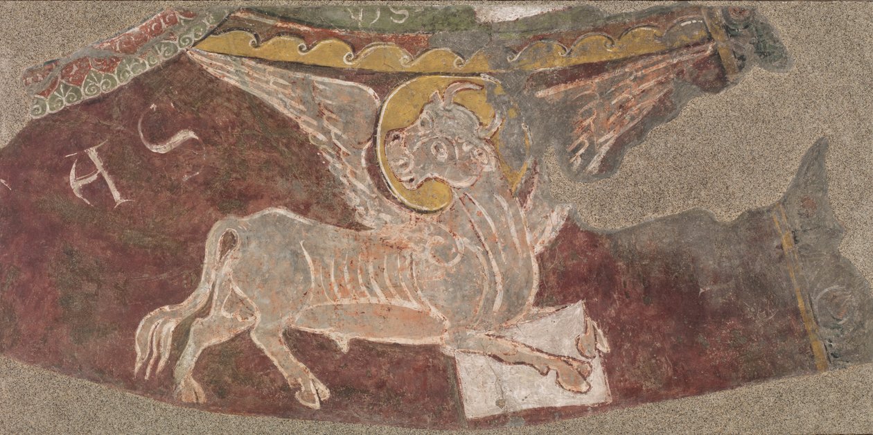 Geflügelter Ochse des Heiligen Lukas aus Sant Esteve d