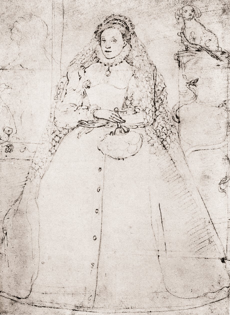 Elisabeth I. (Lithographie) von (after) English School