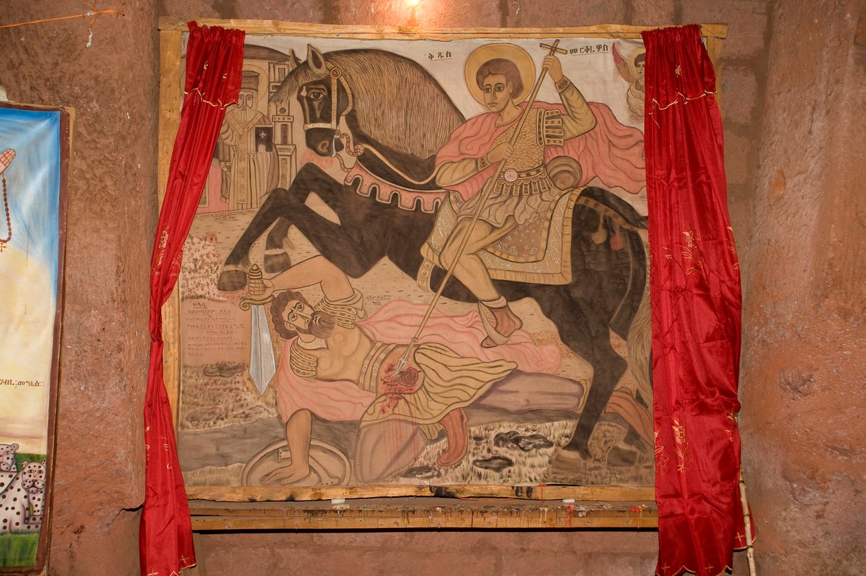 Bet Amanuel Kirche, Lalibela, Äthiopien, Afrika von Unknown