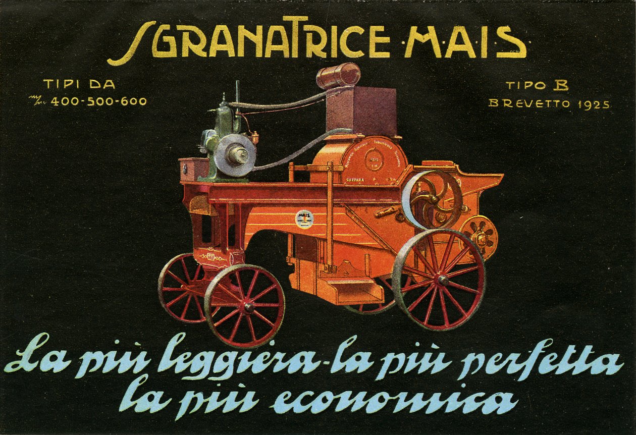 Landmaschinen. Suzzara, 1925 von Unknown