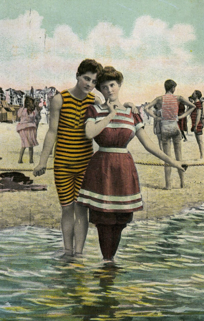 Liebende am Strand, ca. 1900 von Unknown