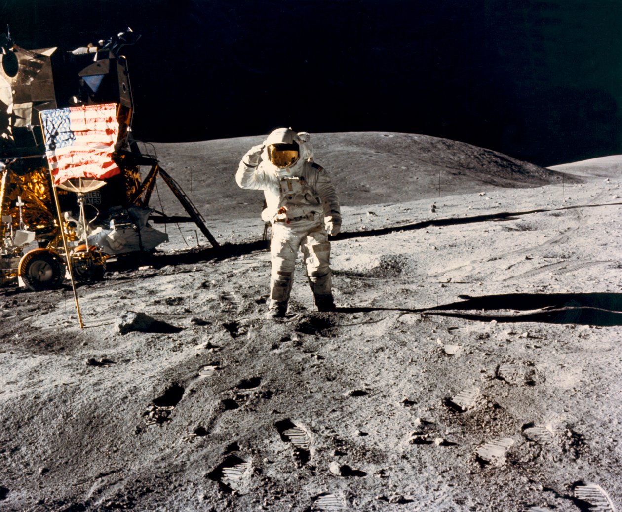 Lunar Flag Salute von Unknown