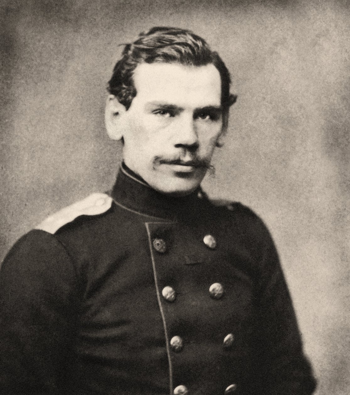 Porträt von Leo Tolstoi, 1855 von Unknown