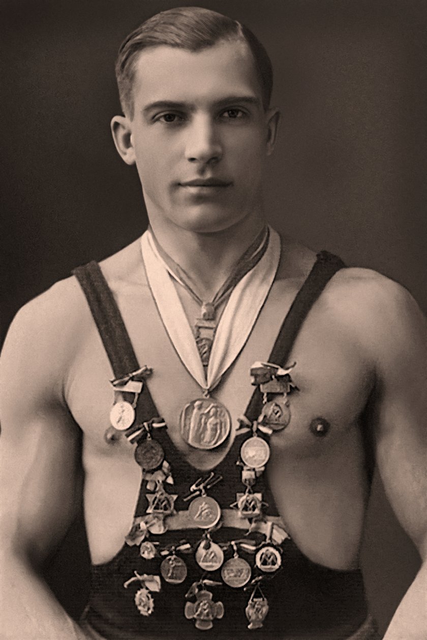 Porträt eines Wrestlers, ca. 1920 von Unknown