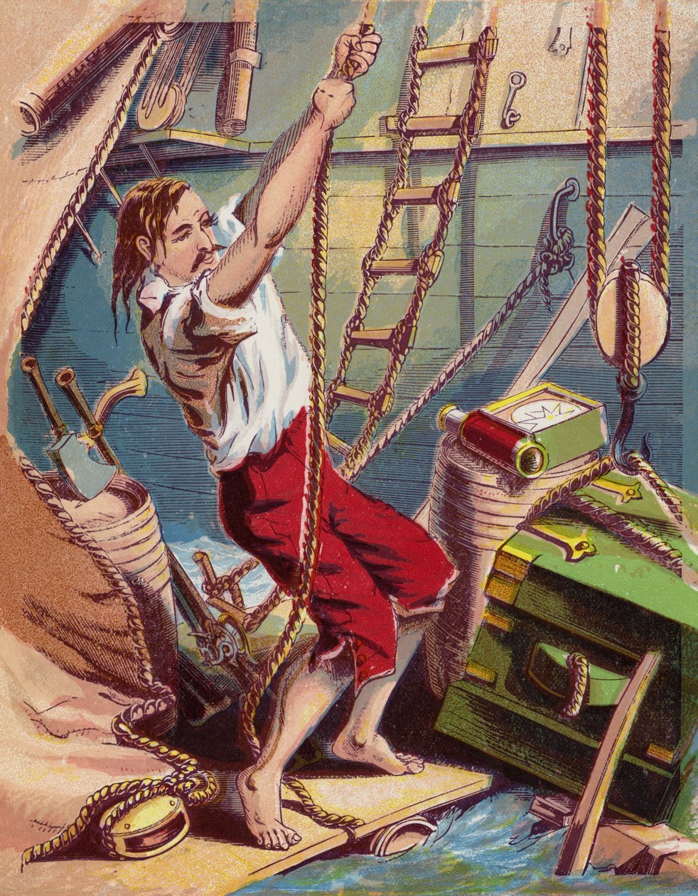 Illustration für Robinson Crusoe von American School