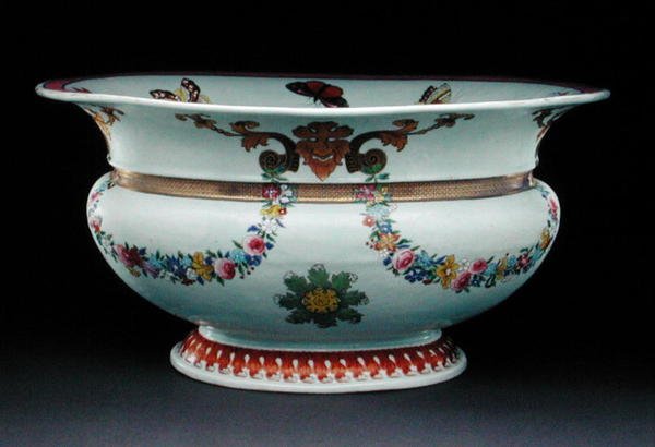 Becken bemalt mit einem Design von Cornelis Pronk, ca. 1730 von Chinese School