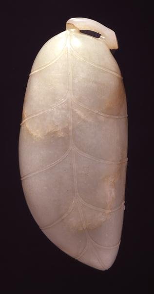 Pinselwascher in Form eines Bananenblatts am Stiel, späte Ming- bis frühe Qing-Dynastie von Chinese School