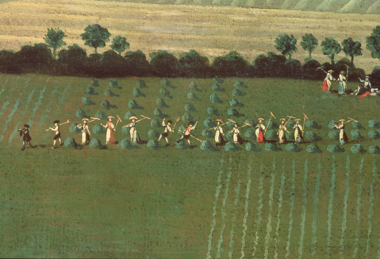 Landschaft um Dixton Manor, ca. 1725 (Detail) von English School