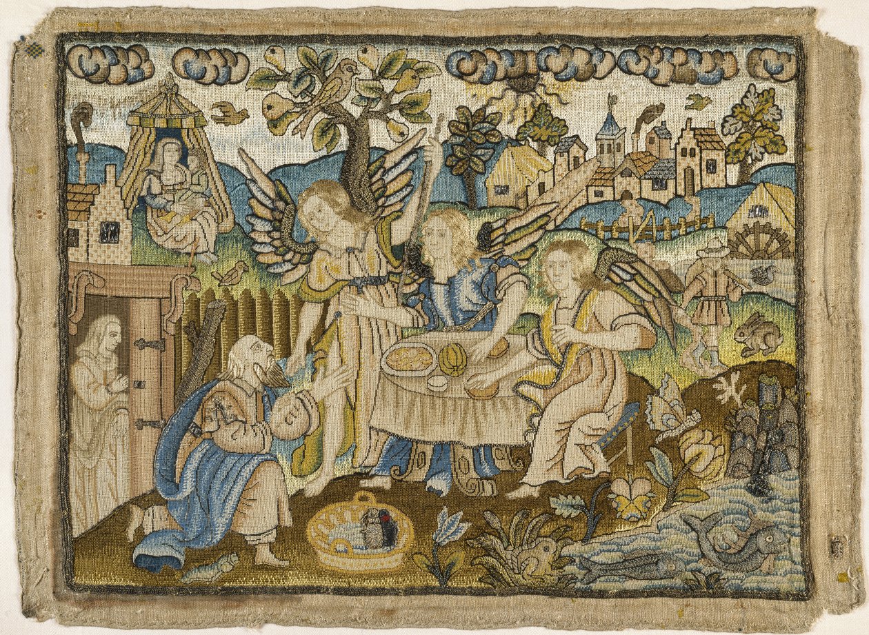 Abraham bewirtet die Engel von English School