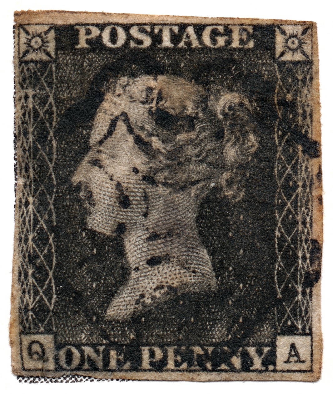 Penny Black ca. 1840 (Briefmarke) von English School