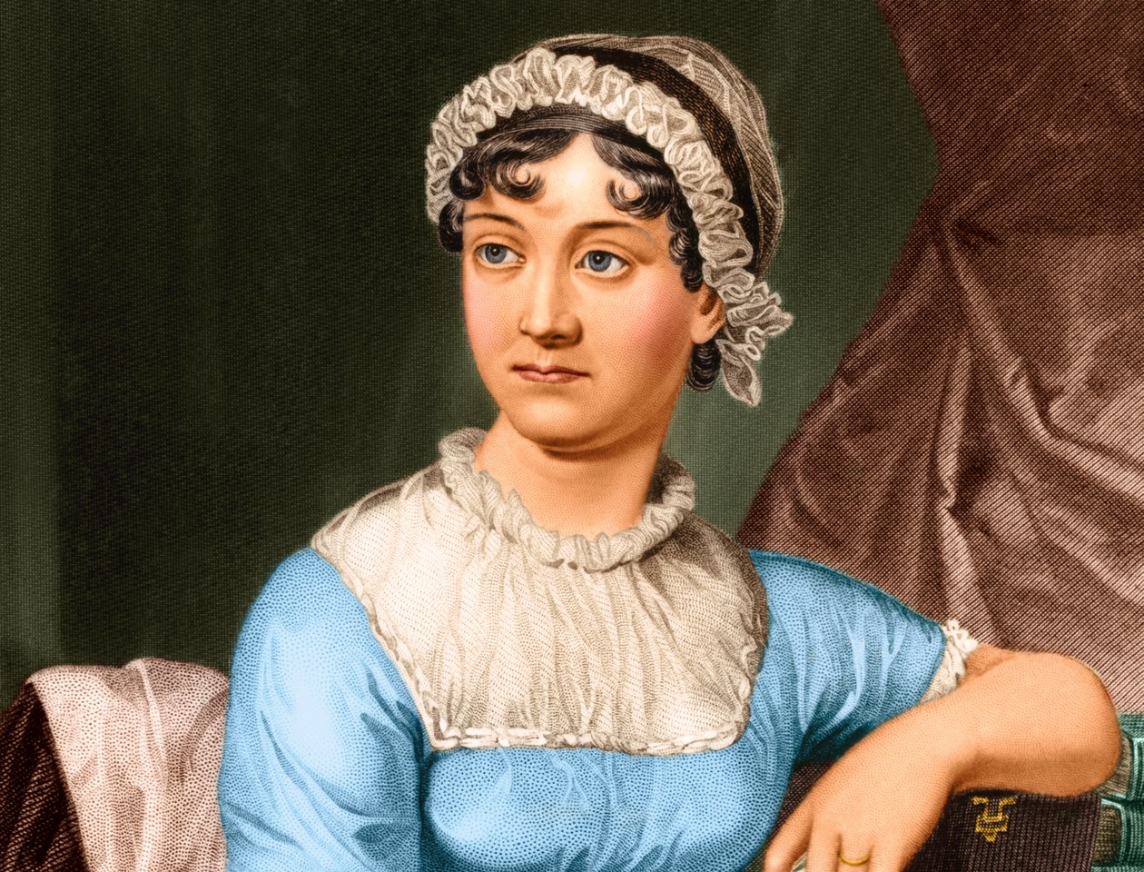 Porträt von Jane Austen von English School