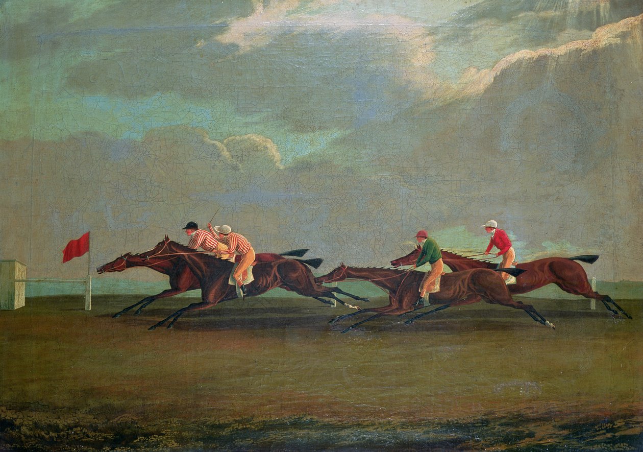 Rennen in Cheltenham, 1826 von English School