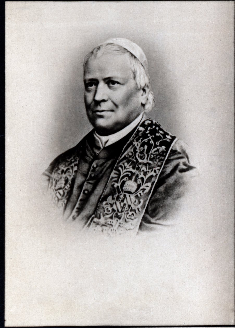 Porträt von Papst Pius IX. (Pie IX) (1792-1878) von French Photographer