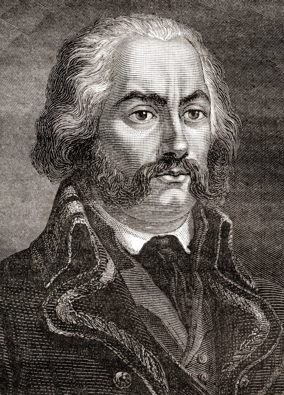 Adam Philippe, Graf von Custine, aus Histoire de la Revolution Française von Louis Blanc von French School