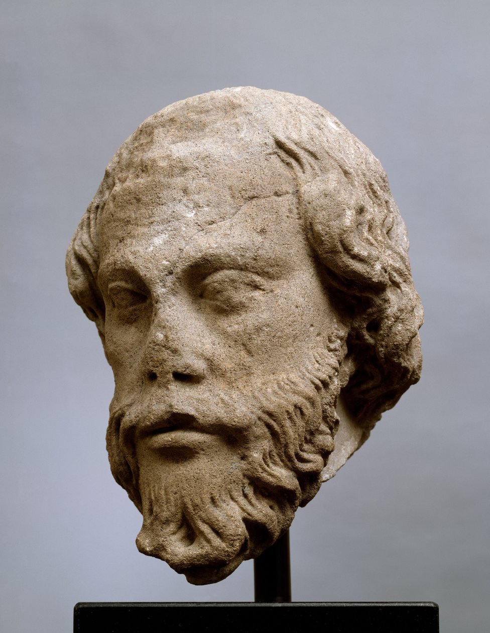 Kopf eines Apostels, ca. 1235 von French School