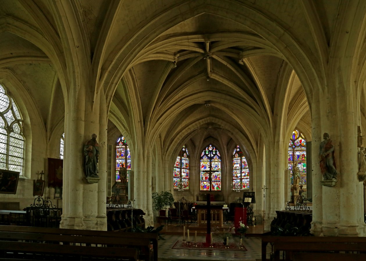 Innenansicht der Kirche von French School