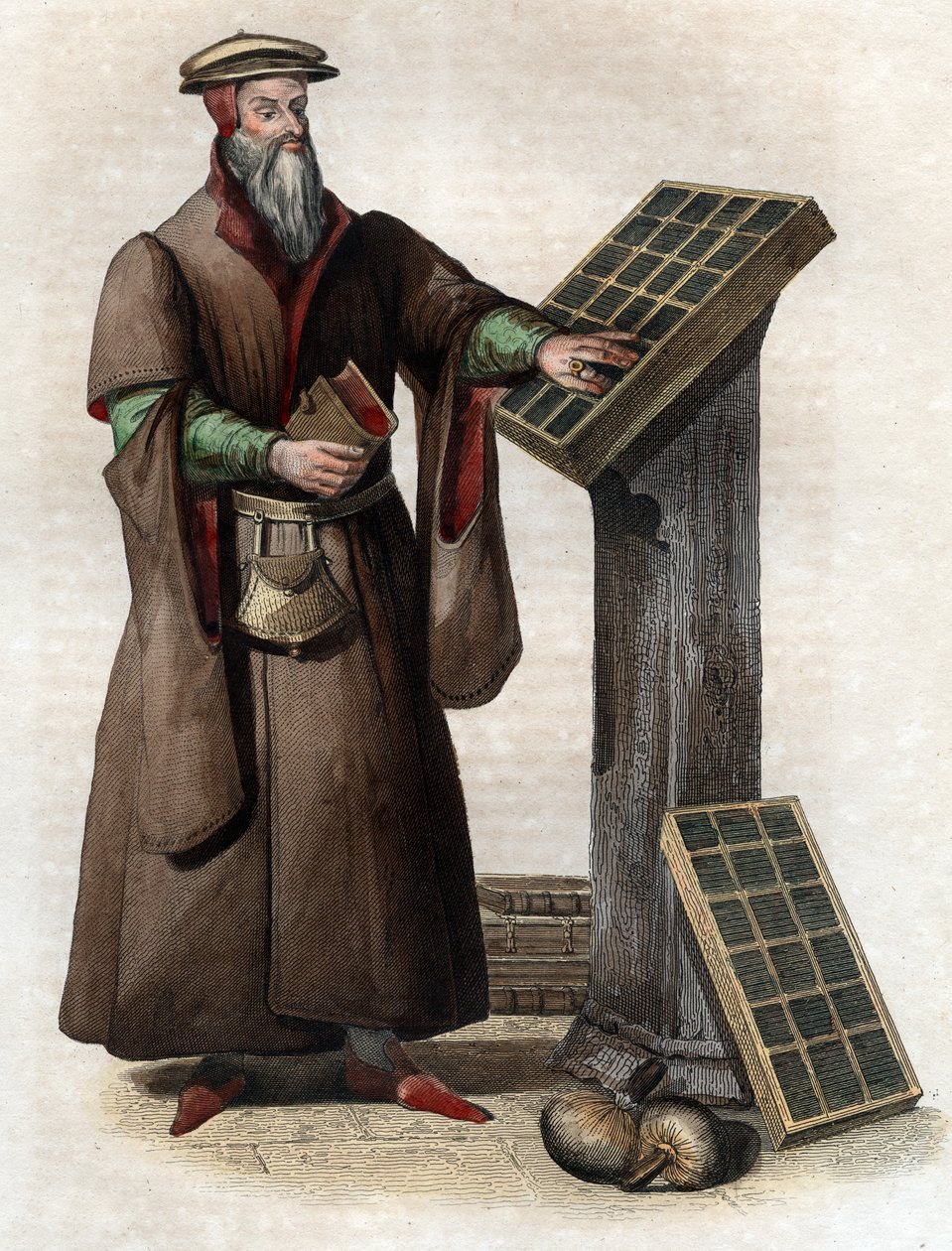 Porträt von Robert I. Estienne (Robert Stephens) (1503-1559), französischer Drucker von French School