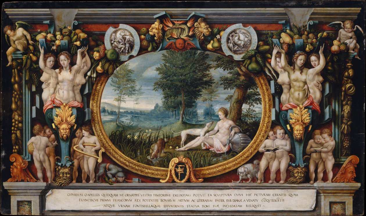 Die Nymphe von Fontainebleau von French School