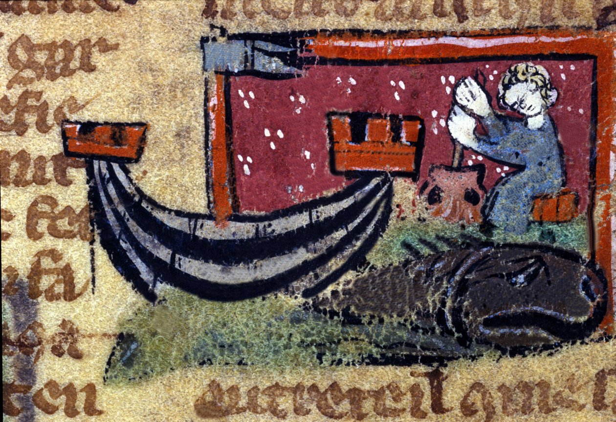 Reise von St. Brendan dem Navigator von French School
