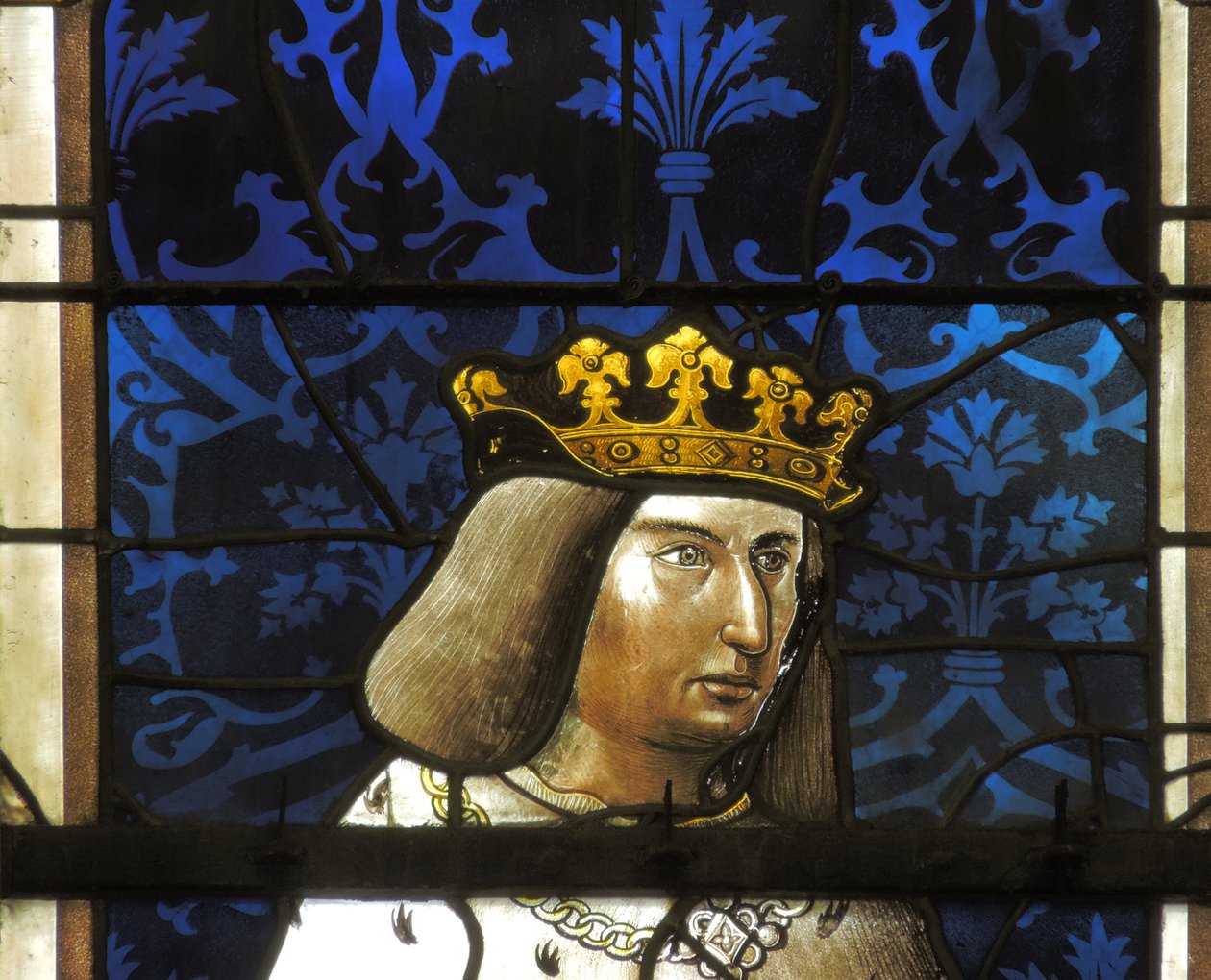 Fenster mit Darstellung von René II von French School