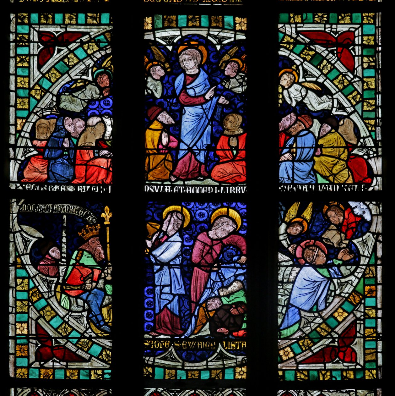 Fenster mit Darstellung des Heiligen Johannes von French School