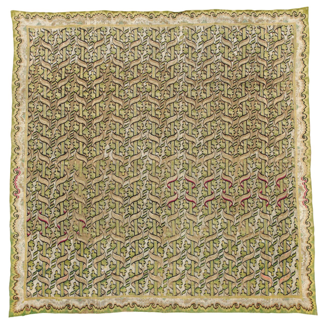 Bargello Seidenstickerei-Panel von Italian School