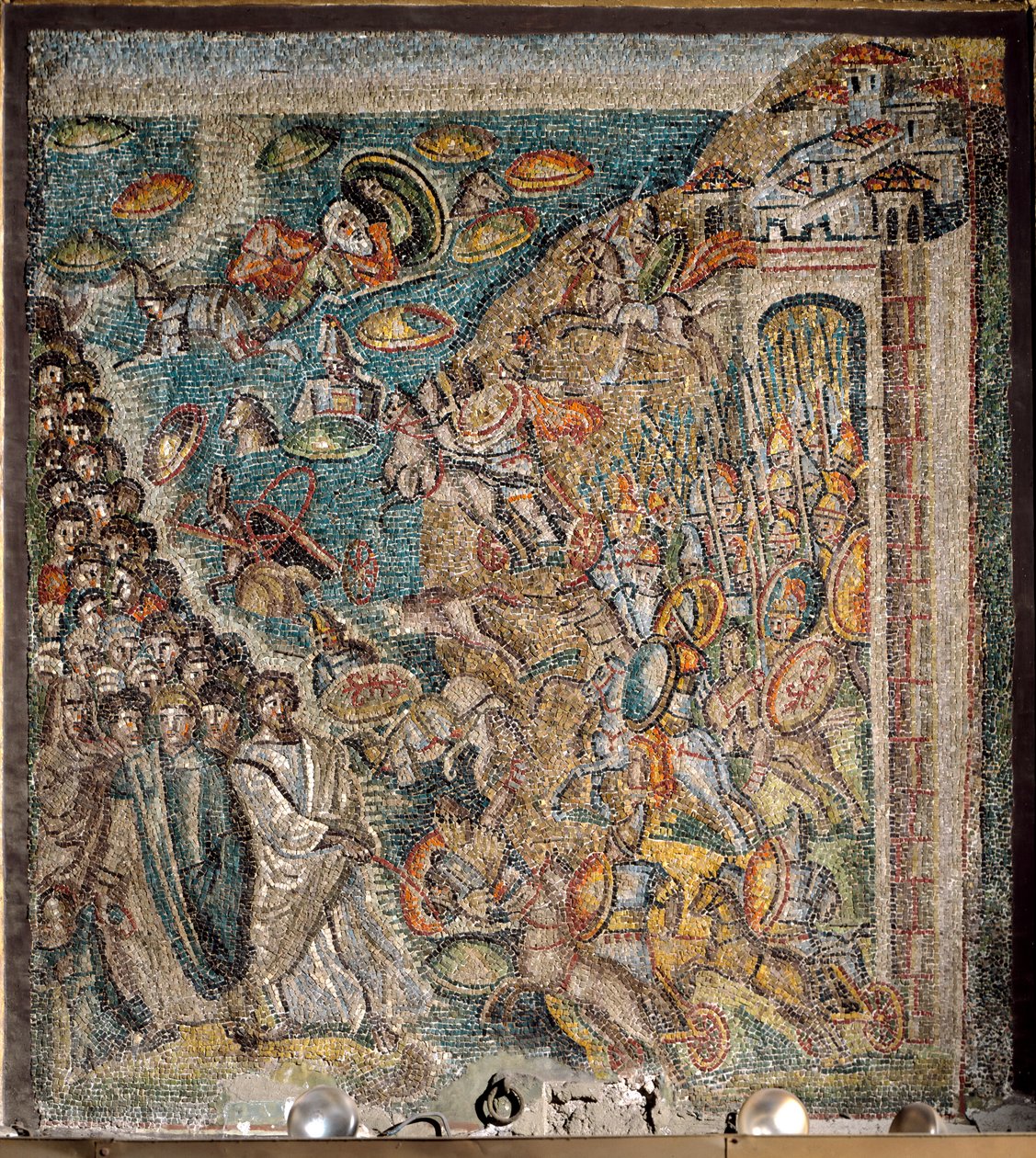 Szene aus dem Buch Mose: Die Teilung des Roten Meeres von Italian School