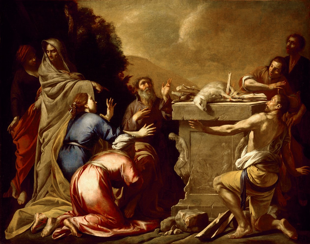 Das Opfer Noahs, ca. 1645-1650 von Italian School