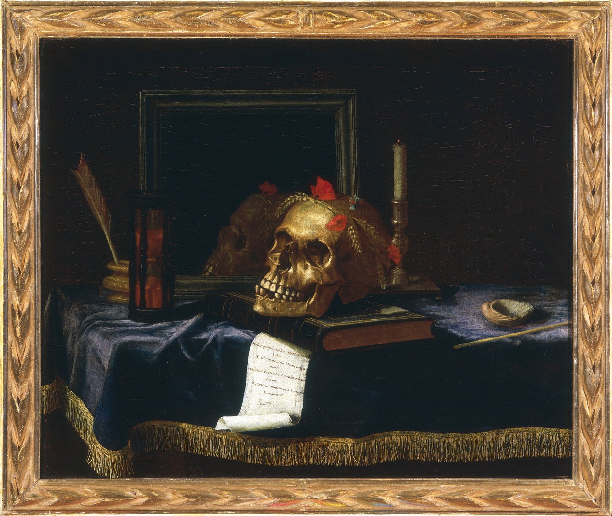 Stillleben mit Memento Mori von Unknown