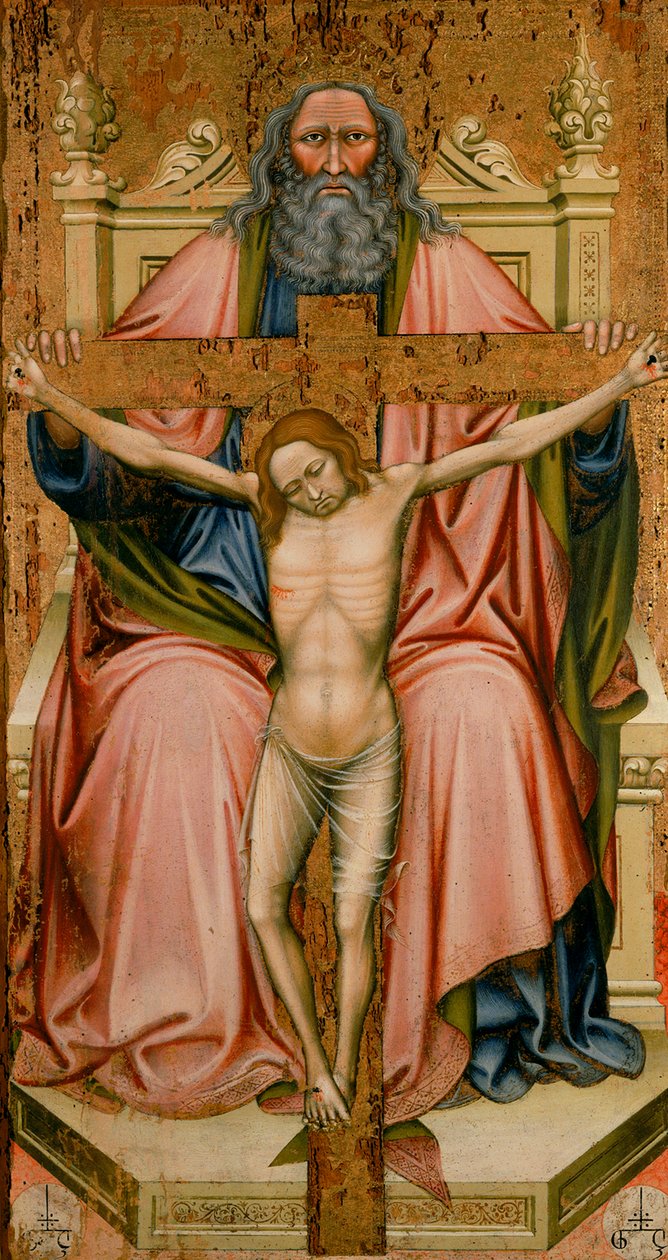 Die Dreifaltigkeit, von Maestro G.Z., in der Pinacoteca Nazionale in Ferrara von Unknown