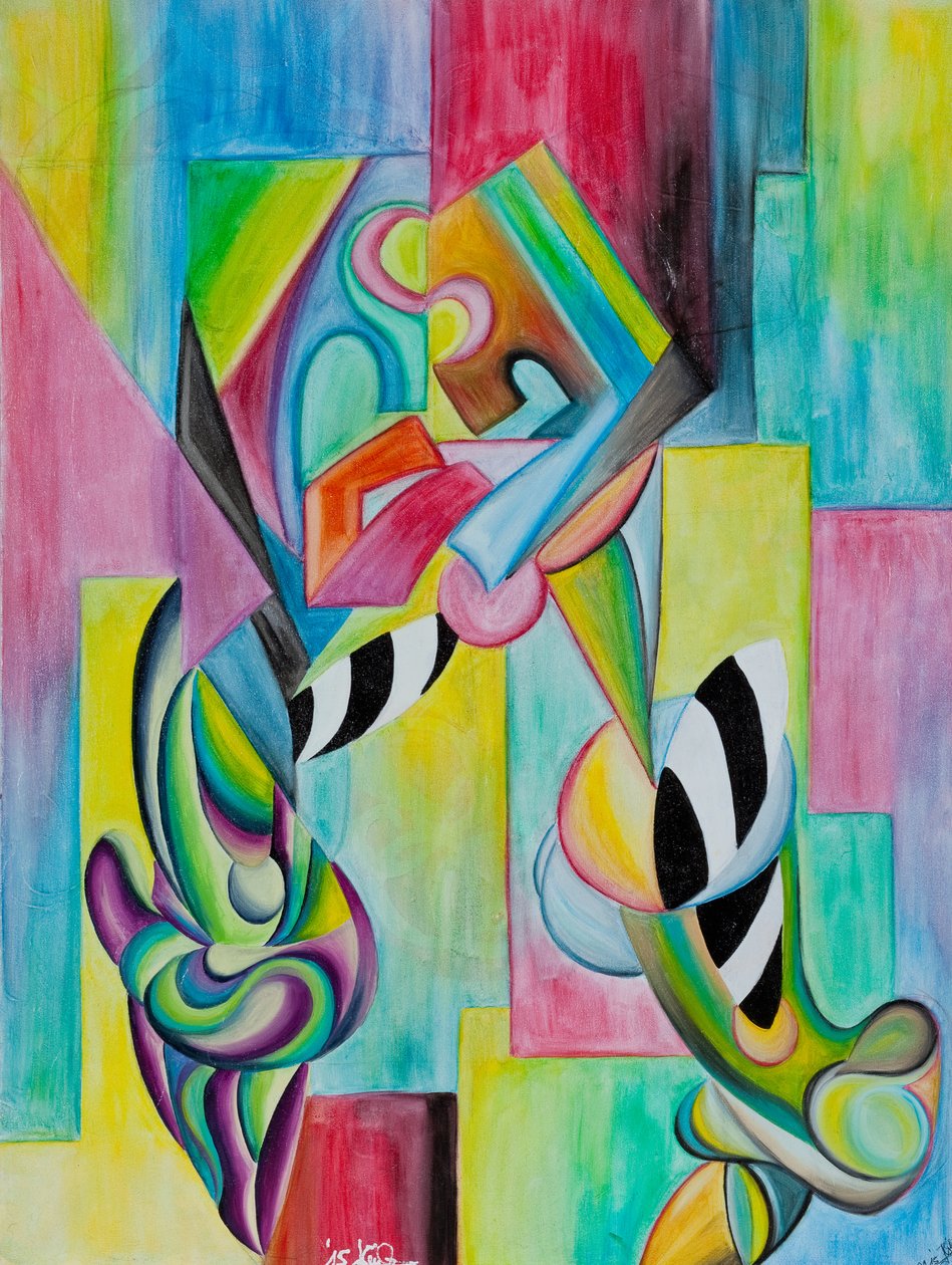 Liebespaar abstrakt von GilhausArt