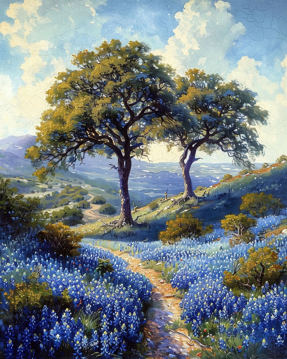 Lavendelfeld mit malerischem Ausblick von F. Abderrahim