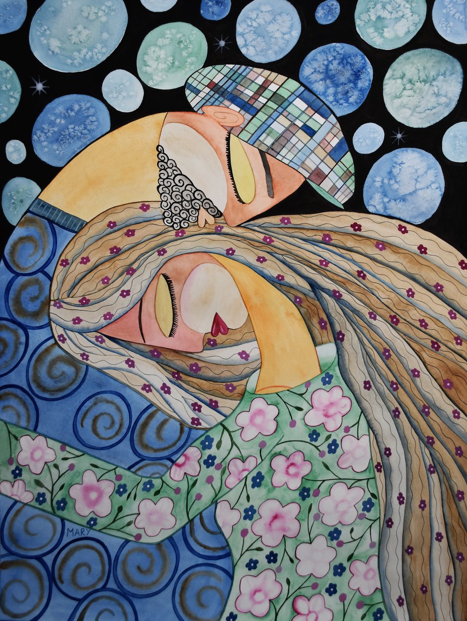 Umarmung von Marys Watercolors