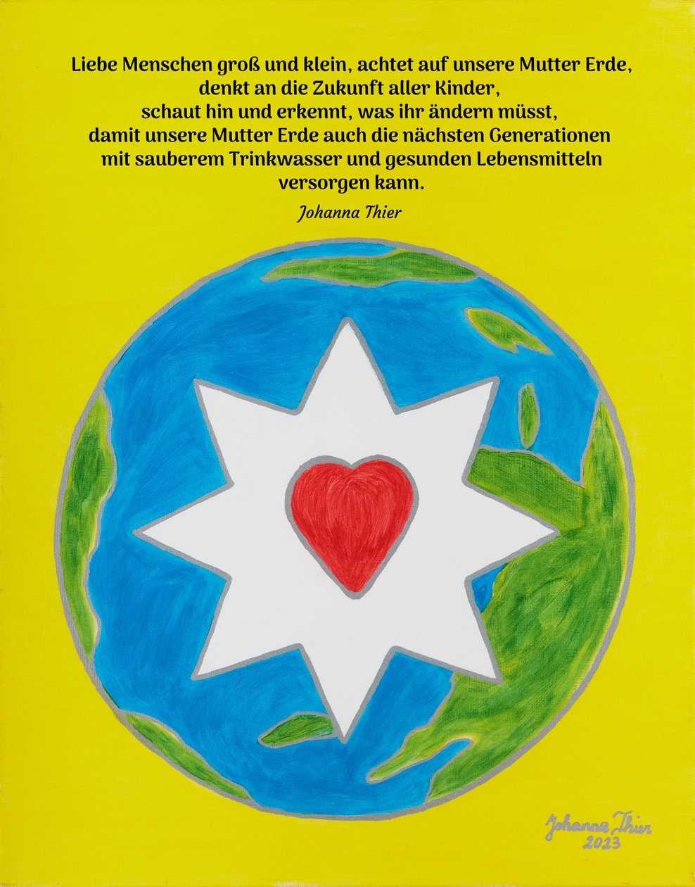 Achtsamkeit für eine heile Welt - Version 2 von Johanna Thier