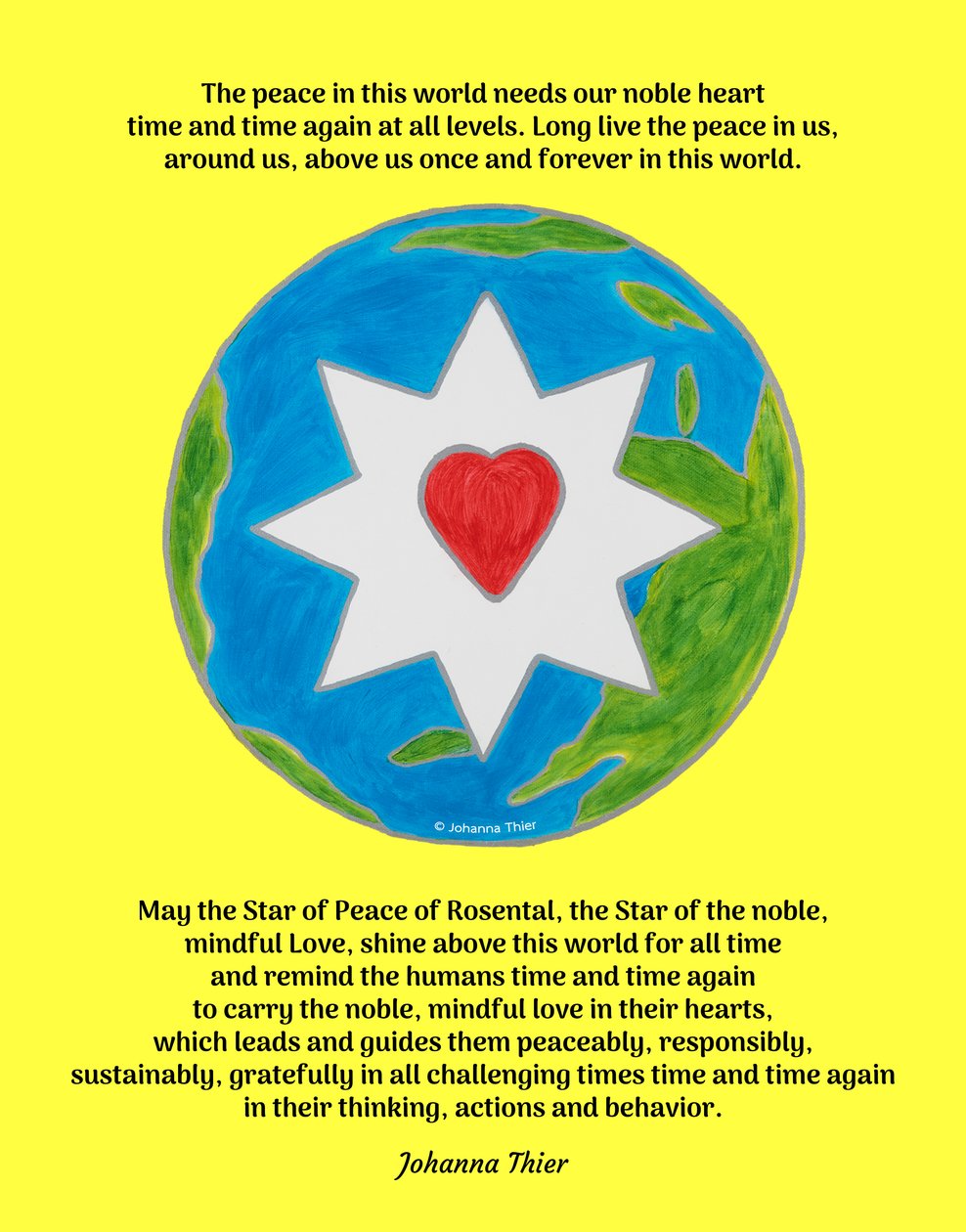 The Star of Peace of Rosental for this World von Johanna Thier